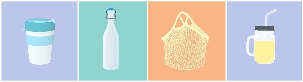 bottles with disposable bags